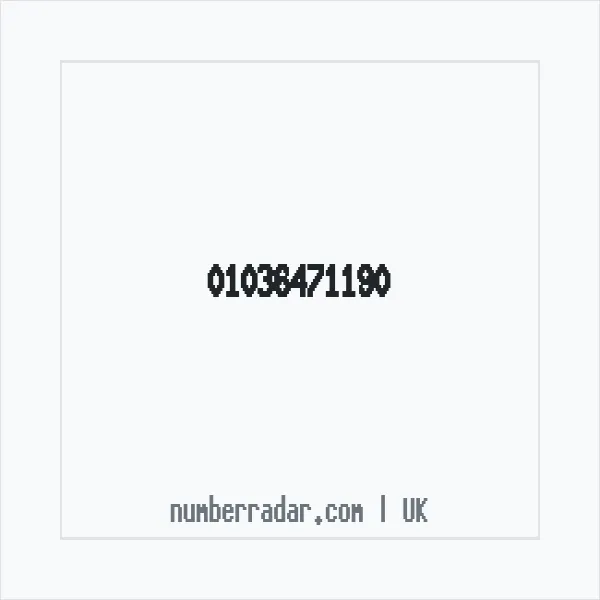 Reverse number check for +44 1036 471190 — who called me?