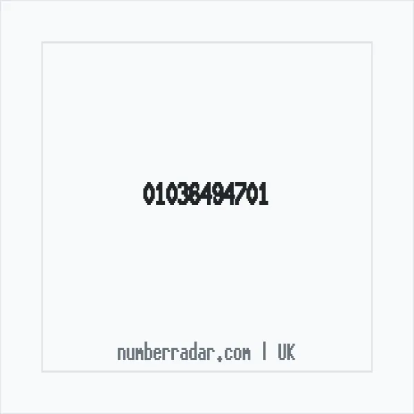 Reverse number check for +44 1036 494701 — who called me?