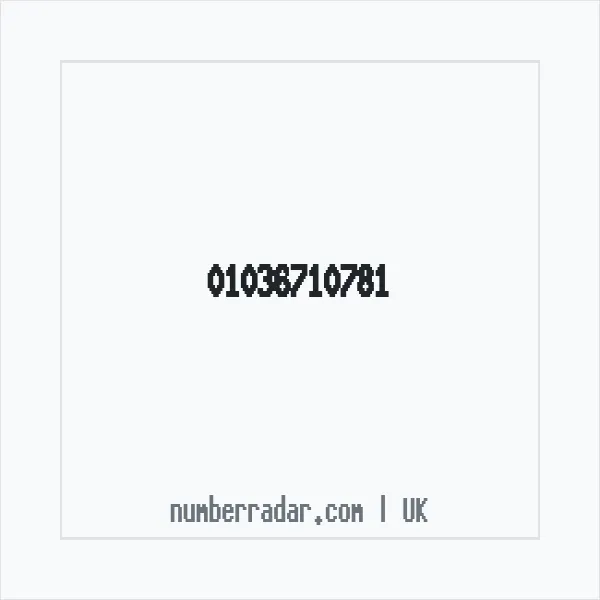 Reverse number check for +44 1036 710781 — who called me?