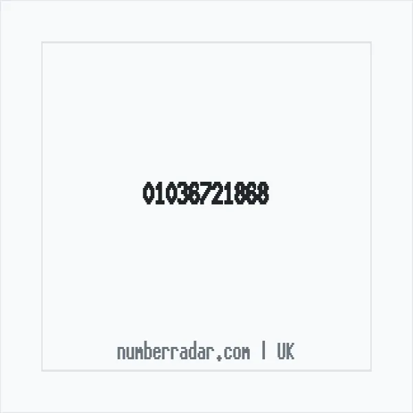 Reverse number check for +44 1036 721868 — who called me?