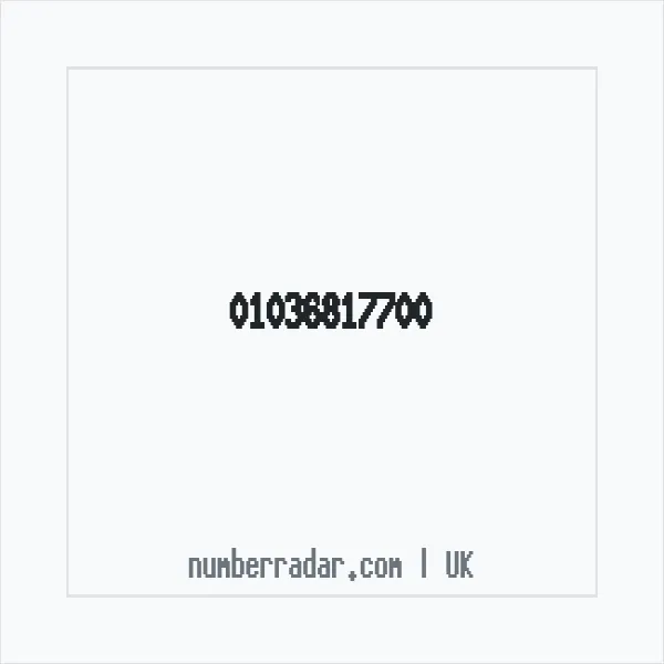 Reverse number check for +44 1036 817700 — who called me?