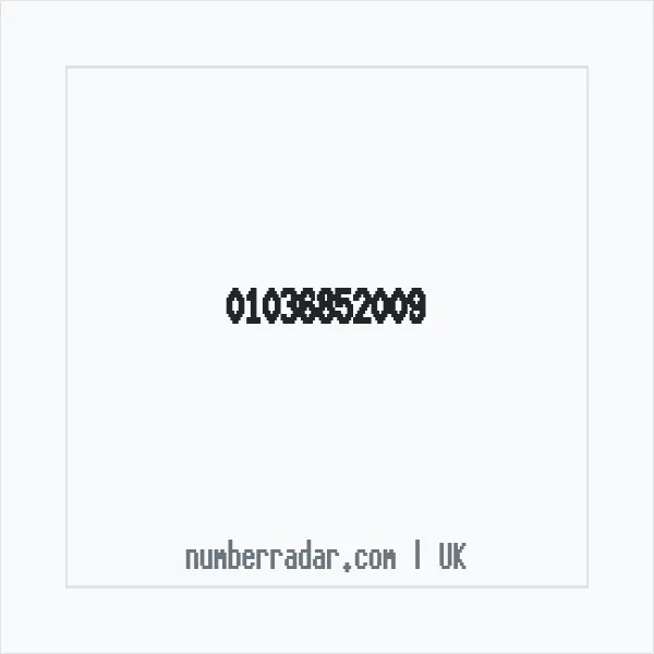 Reverse number check for +44 1036 852009 — who called me?