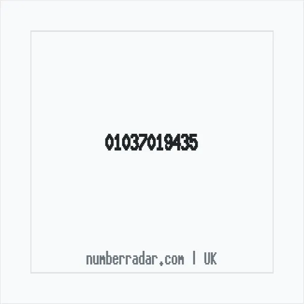 Reverse number check for +44 1037 019435 — who called me?