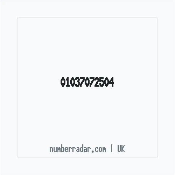 Reverse number check for +44 1037 072504 — who called me?