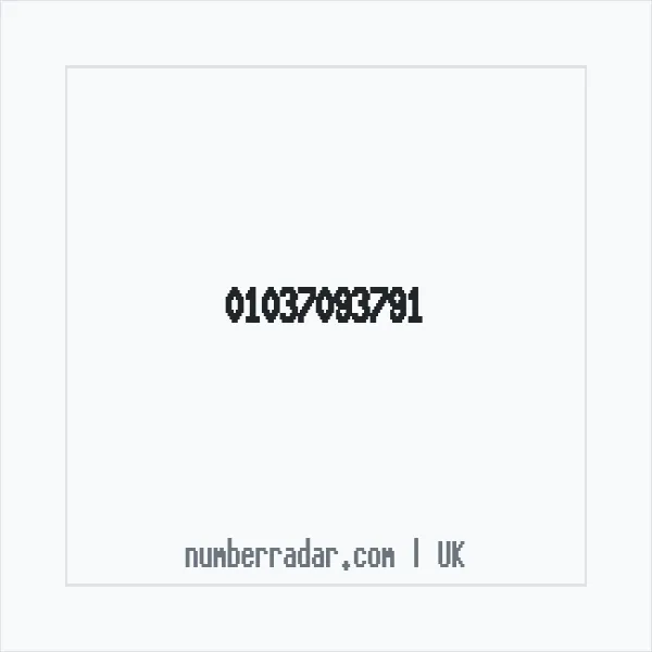 Reverse number check for +44 1037 093791 — who called me?