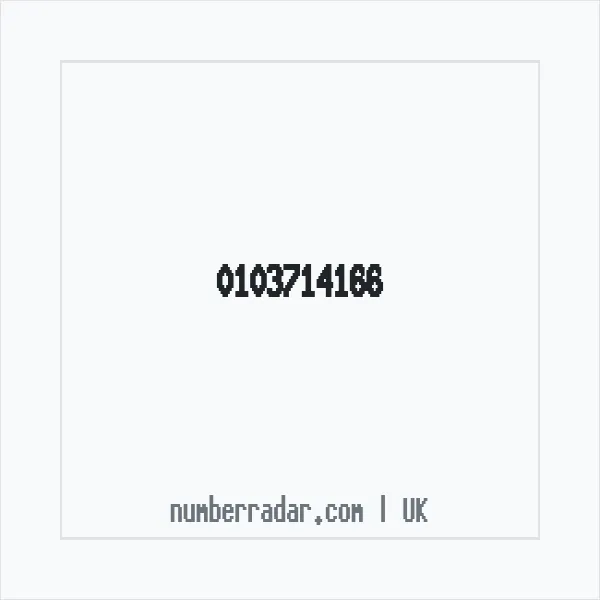 Reverse number check for +44 103714166 — who called me?