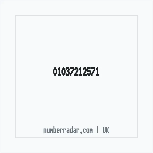 Reverse number check for +44 1037 212571 — who called me?