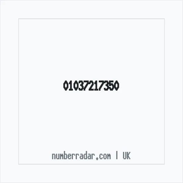 Reverse number check for +44 1037 217350 — who called me?