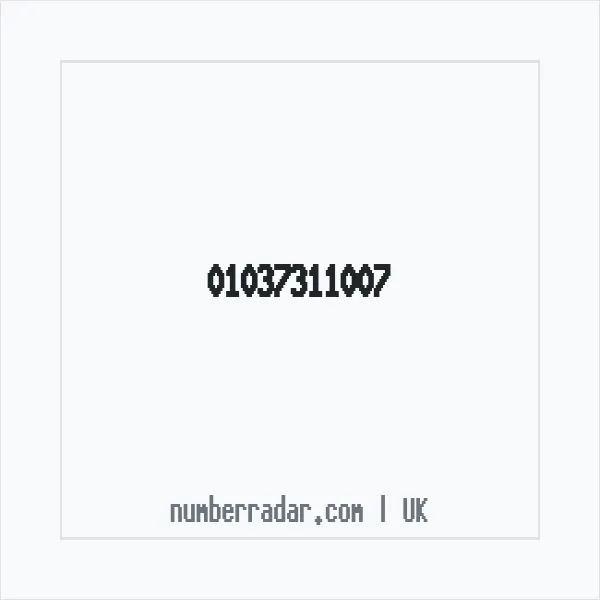 Reverse number check for +44 1037 311007 — who called me?
