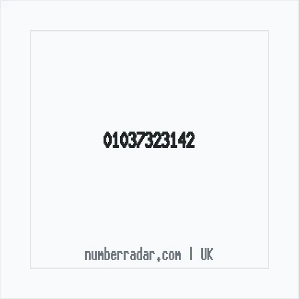 Reverse number check for +44 1037 323142 — who called me?