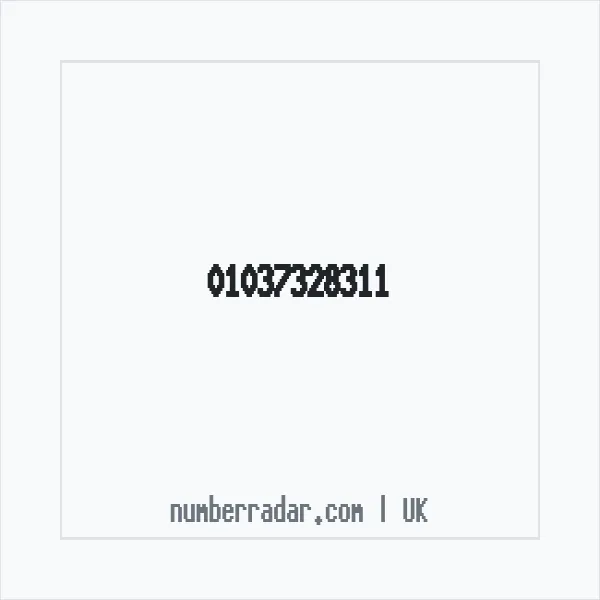 Reverse number check for +44 1037 328311 — who called me?