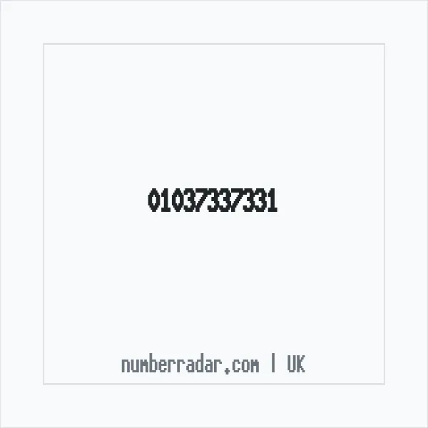 Reverse number check for +44 1037 337331 — who called me?
