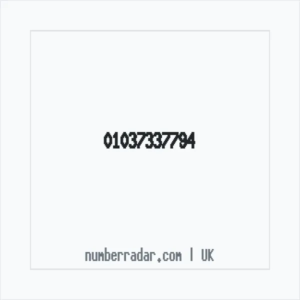 Reverse number check for +44 1037 337794 — who called me?