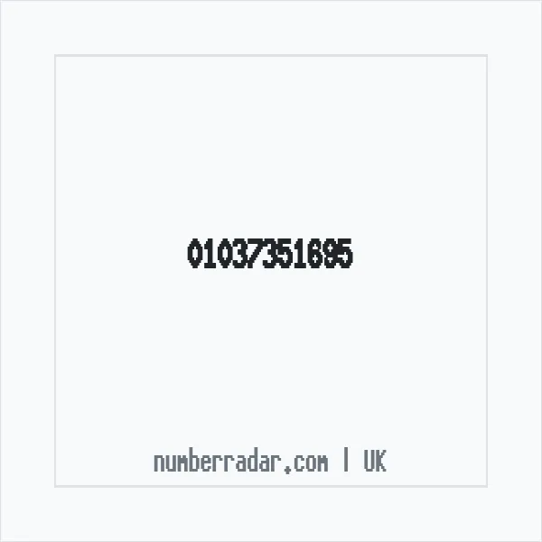 Reverse number check for +44 1037 351695 — who called me?