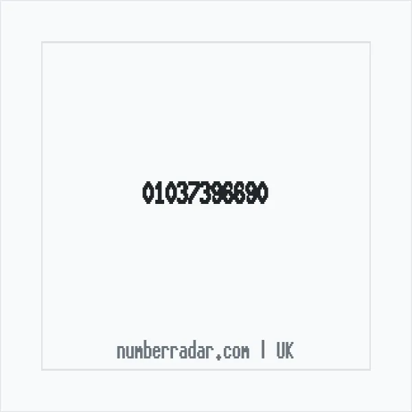 Reverse number check for +44 1037 396690 — who called me?