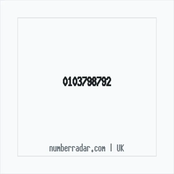 Reverse number check for +44 103798792 — who called me?