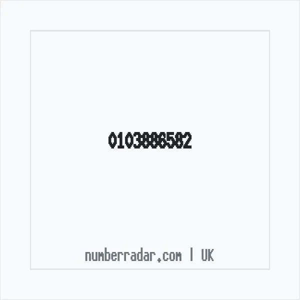 Reverse number check for +44 103886582 — who called me?
