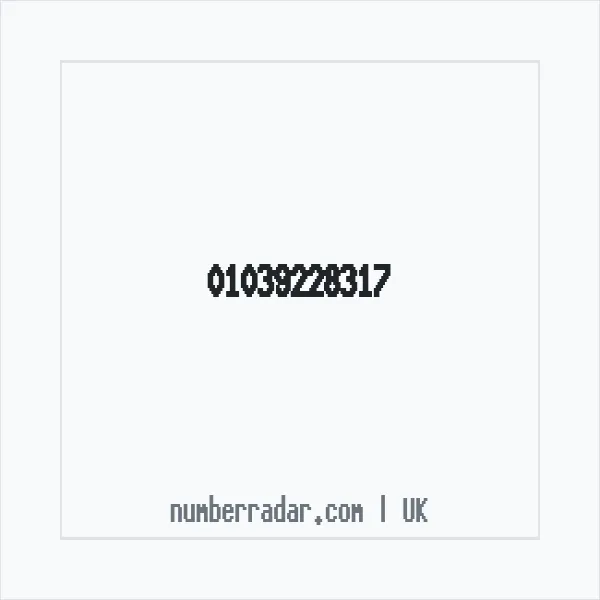 Reverse number check for +44 1039 228317 — who called me?