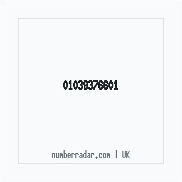 Reverse number check for +44 1039 376601 — who called me?