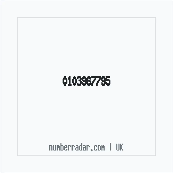 Reverse number check for +44 103967795 — who called me?
