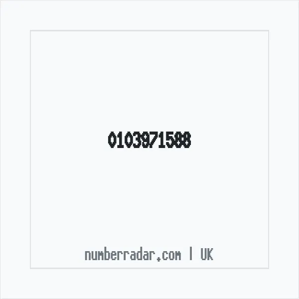 Reverse number check for +44 103971588 — who called me?