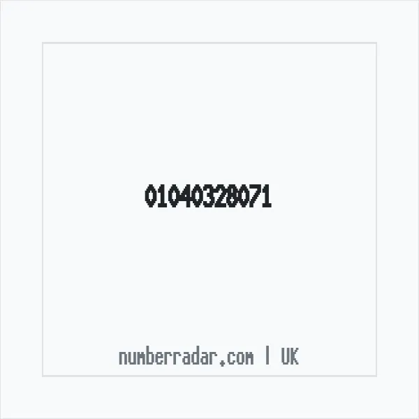 Reverse number check for +44 1040 328071 — who called me?