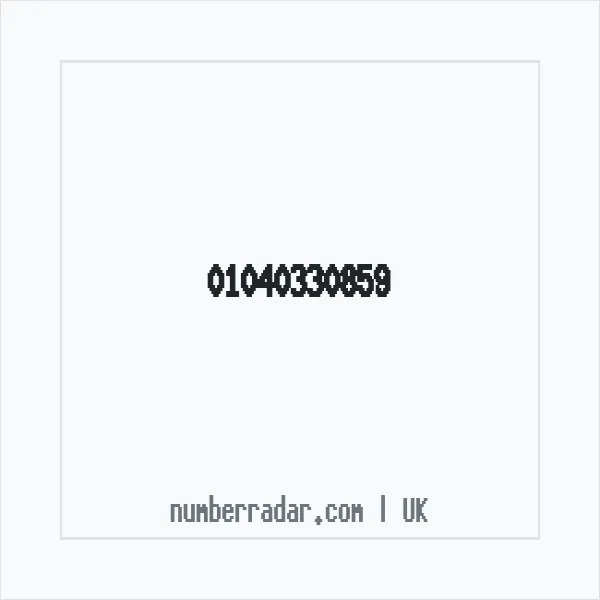 Reverse number check for +44 1040 330859 — who called me?
