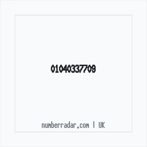 Reverse number check for +44 1040 337709 — who called me?