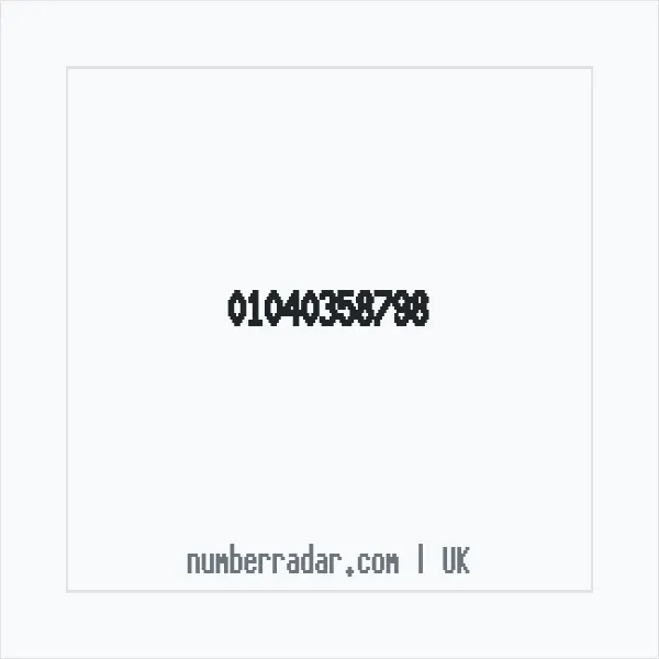 Reverse number check for +44 1040 358798 — who called me?