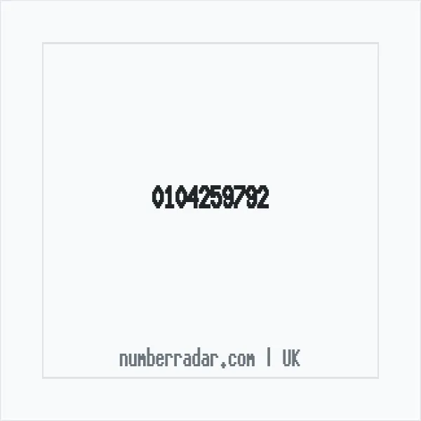 Reverse number check for +44 104259792 — who called me?