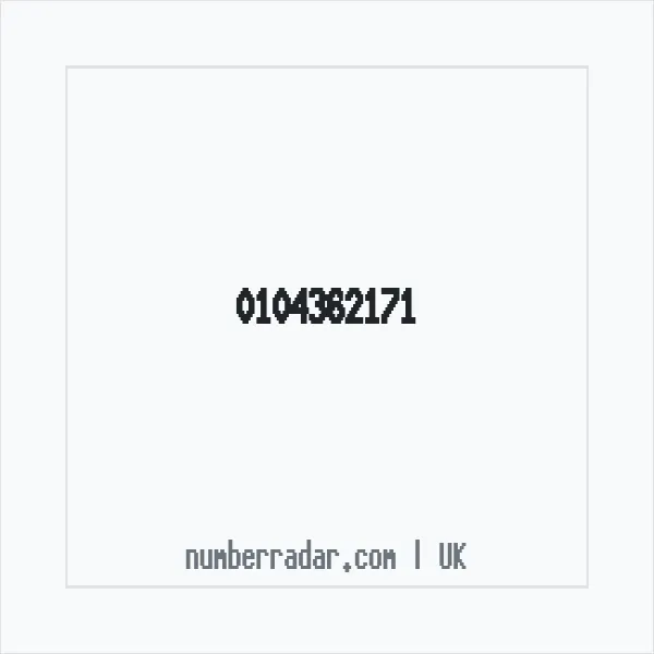Reverse number check for +44 104362171 — who called me?