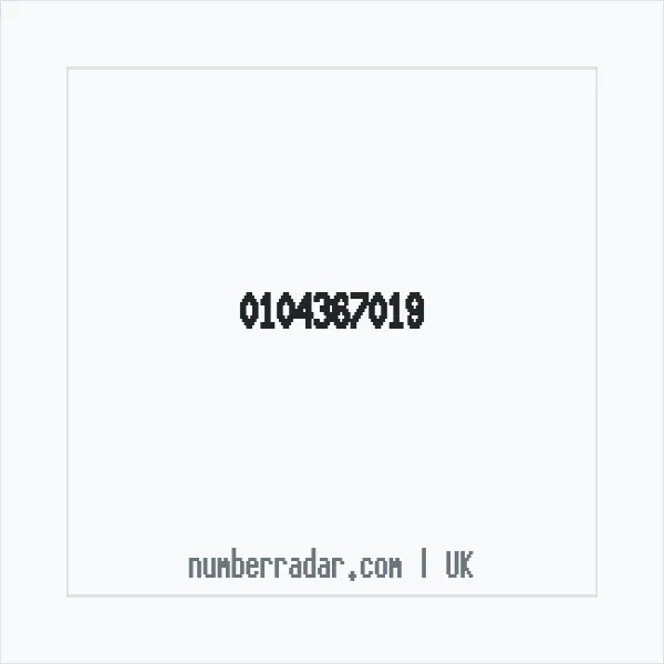 Reverse number check for +44 104367019 — who called me?