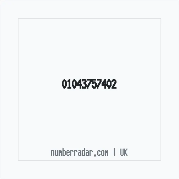 Reverse number check for +44 1043 757402 — who called me?