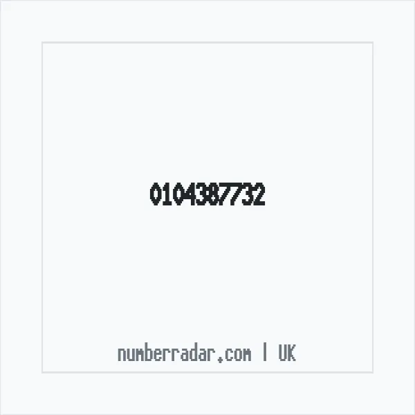 Reverse number check for +44 104387732 — who called me?