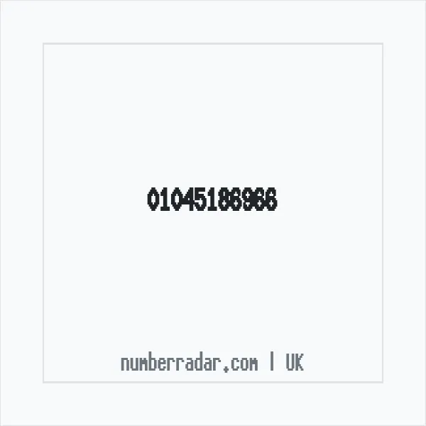 Reverse number check for +44 1045 186966 — who called me?