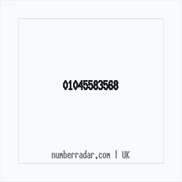 Reverse number check for +44 1045 583568 — who called me?