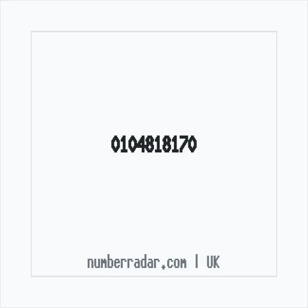 Reverse number check for +44 104818170 — who called me?