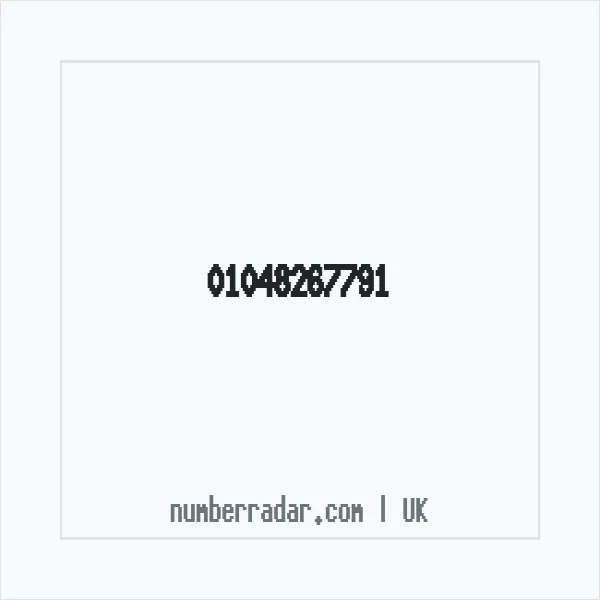 Reverse number check for +44 1048 267791 — who called me?
