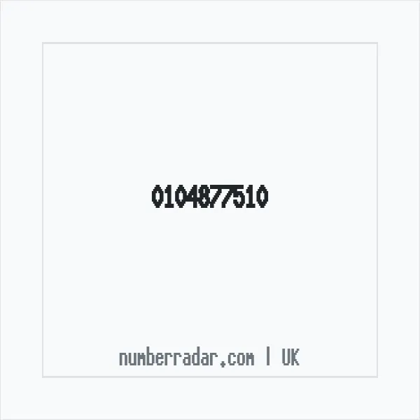 Reverse number check for +44 104877510 — who called me?