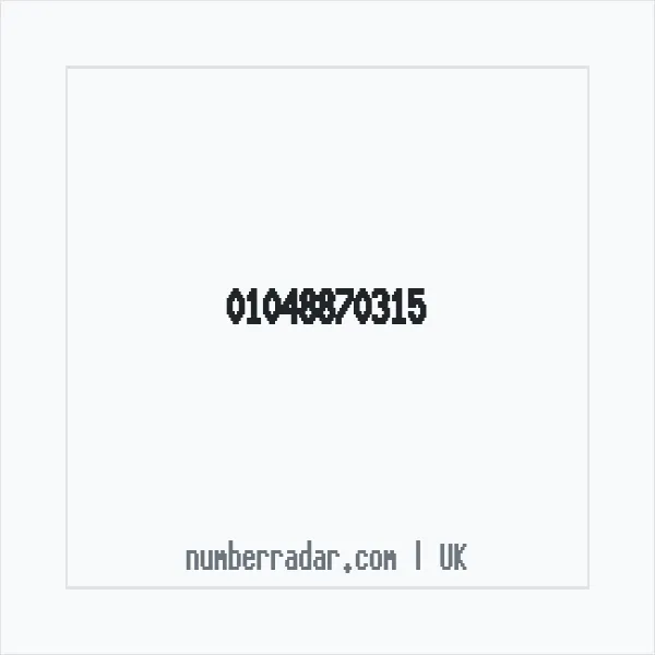 Reverse number check for +44 1048 870315 — who called me?