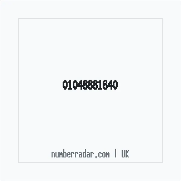 Reverse number check for +44 1048 881640 — who called me?