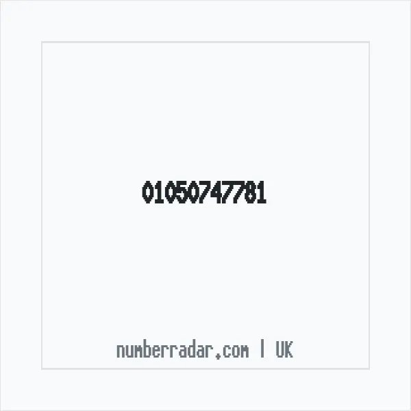 Reverse number check for +44 1050 747781 — who called me?