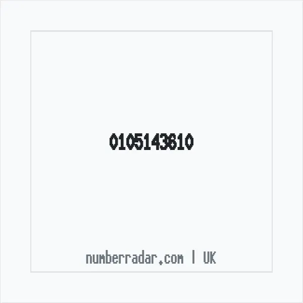 Reverse number check for +44 105143610 — who called me?