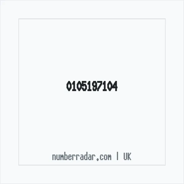 Reverse number check for +44 105197104 — who called me?