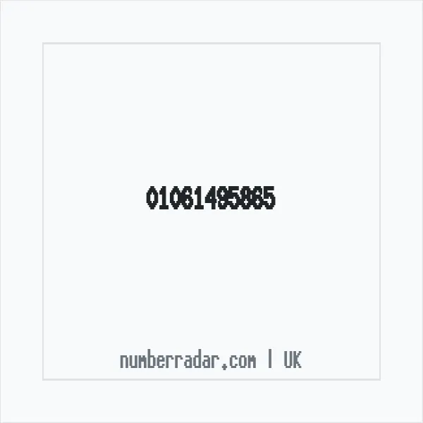 Reverse number check for +44 1061 495865 — who called me?
