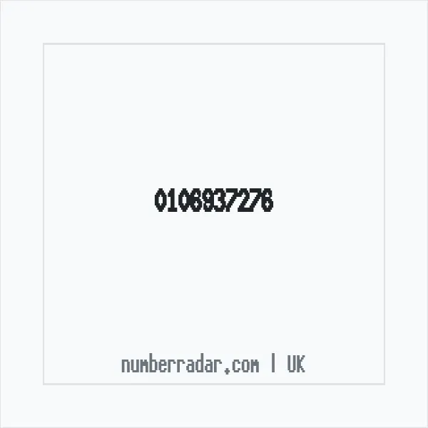 Reverse number check for +44 106937276 — who called me?
