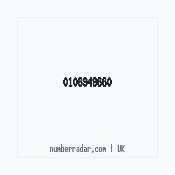 Reverse number check for +44 106949660 — who called me?