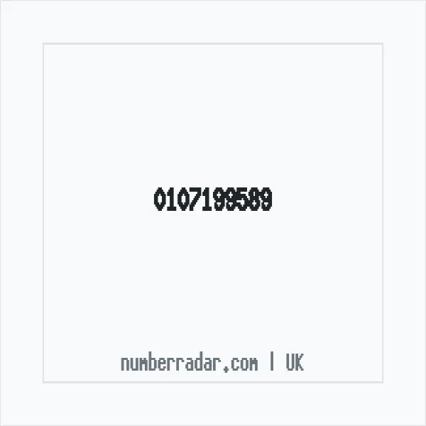 Reverse number check for +44 107199589 — who called me?