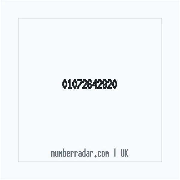 Reverse number check for +44 1072 642920 — who called me?