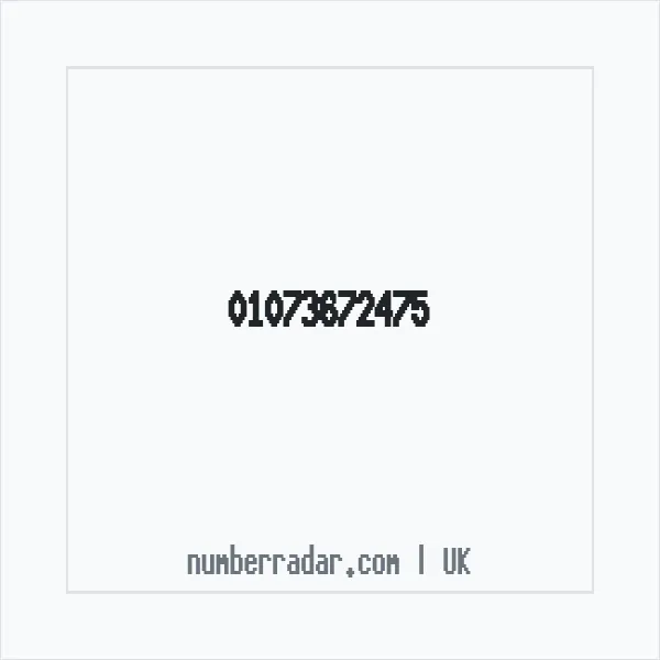 Reverse number check for +44 1073 672475 — who called me?